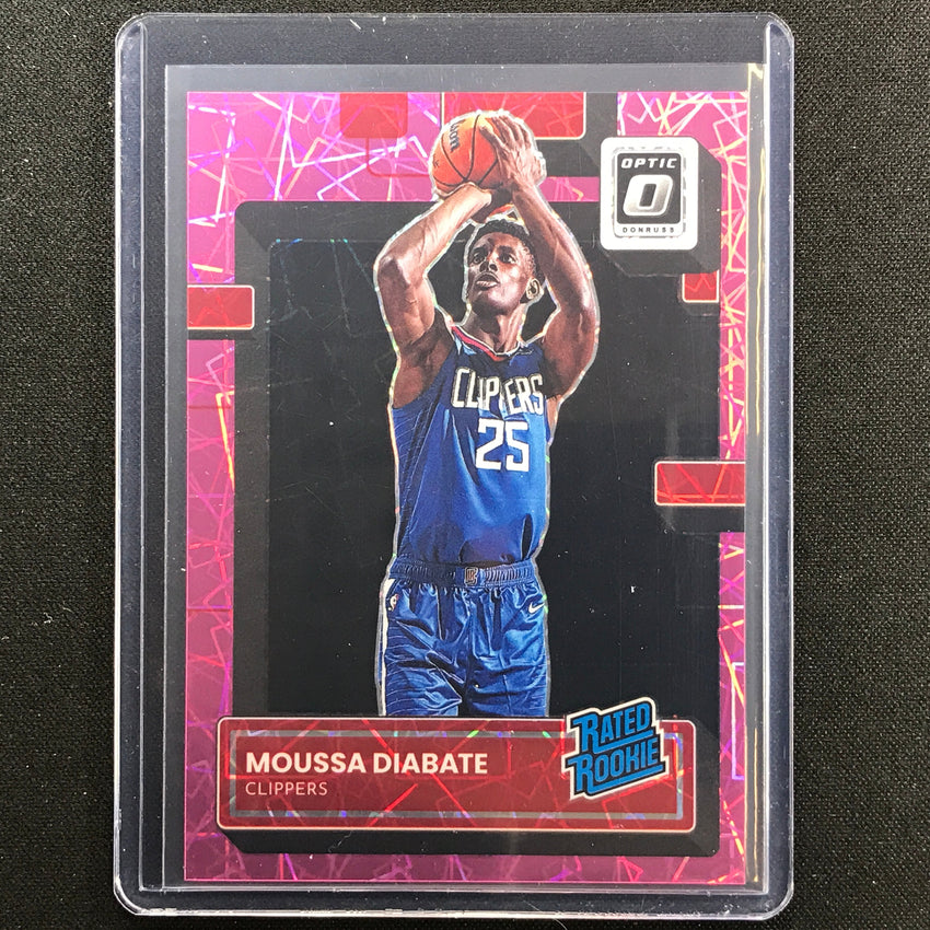 2022-23 Donruss Optic Moussa Diabate Rated Rookie Pink Velocity 49/79