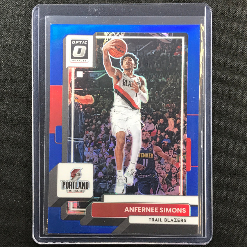 2022-23 Donruss Optic Anfernee Simons Blue 14/49