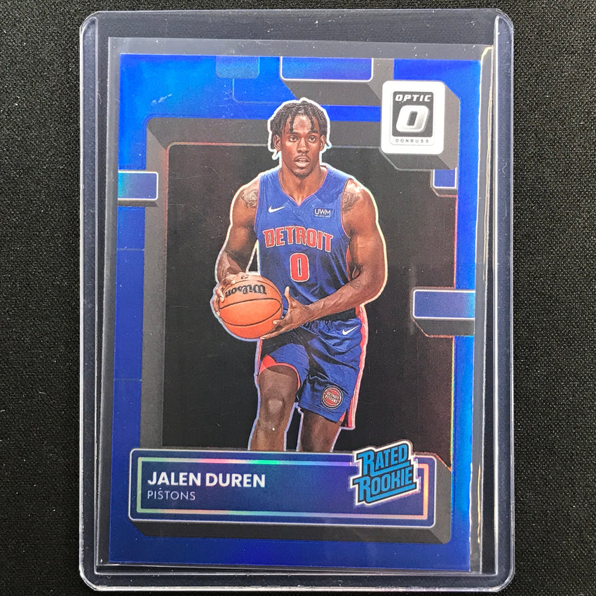 2022-23 Donruss Optic Jalen Duren Rated Rookie Blue 43/49