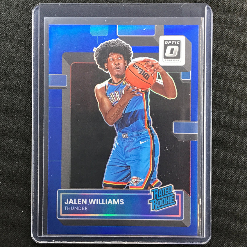 2022-23 Donruss Optic Jalen Williams Rated Rookie Blue 3/49