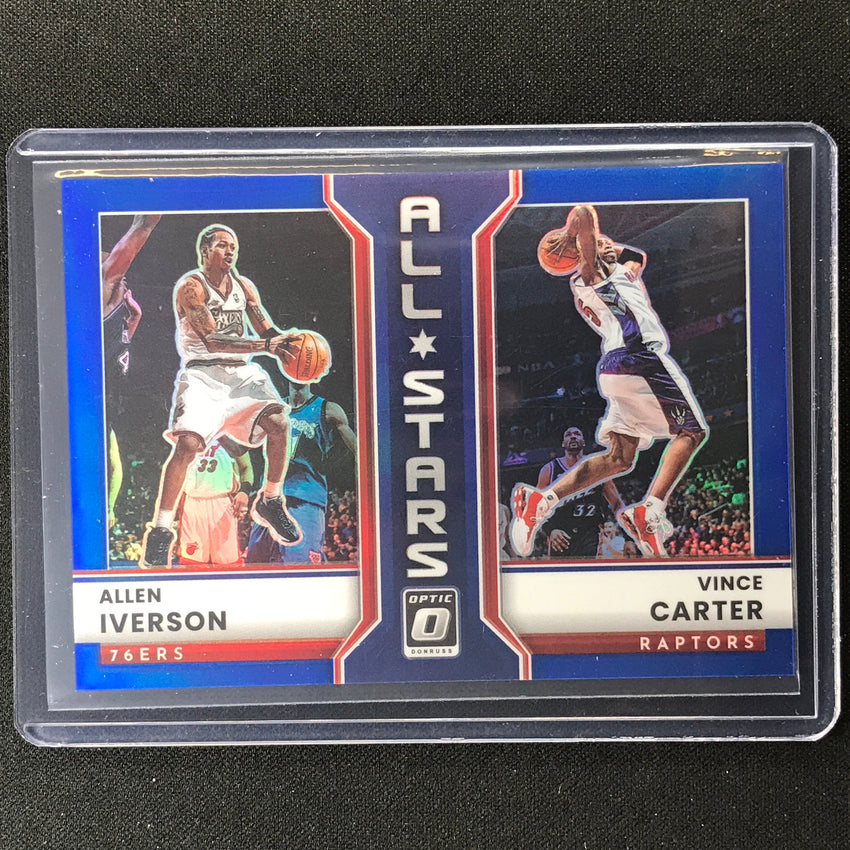 2022-23 Donruss Optic Allen Iverson Vince Carter All-stars Blue 13/49