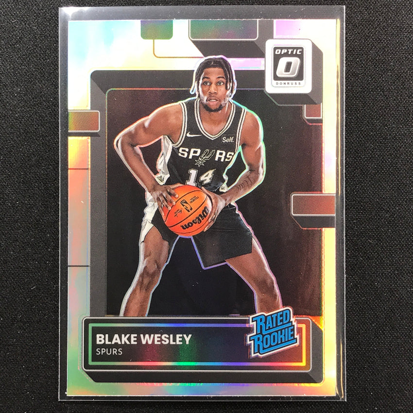 2022-23 Donruss Optic BLAKE WESLEY Rated Rookie Holo Silver Prizm #215