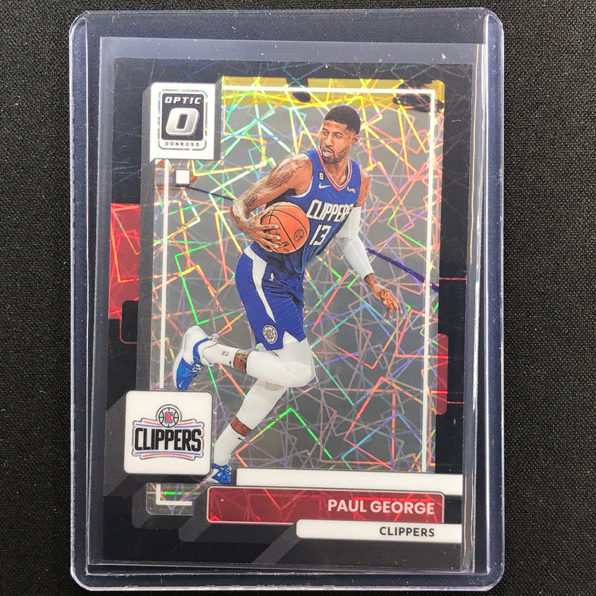 2022-23 Donruss Optic Paul George Black Velocity 17/39