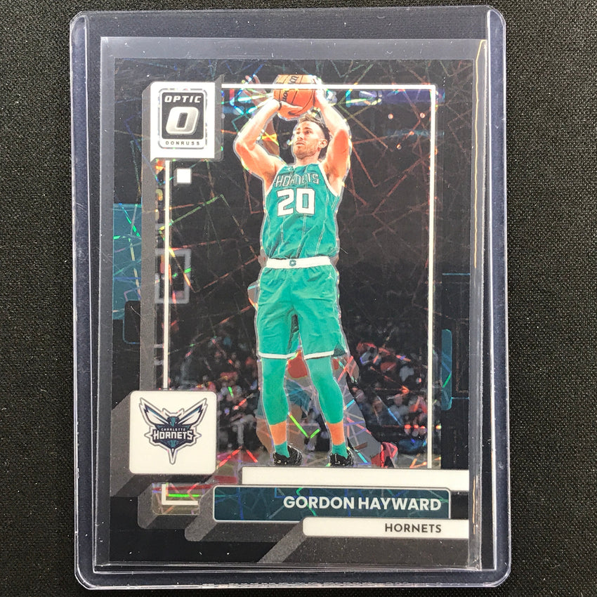 2022-23 Donruss Optic Gordon Hayward Black Velocity 22/39