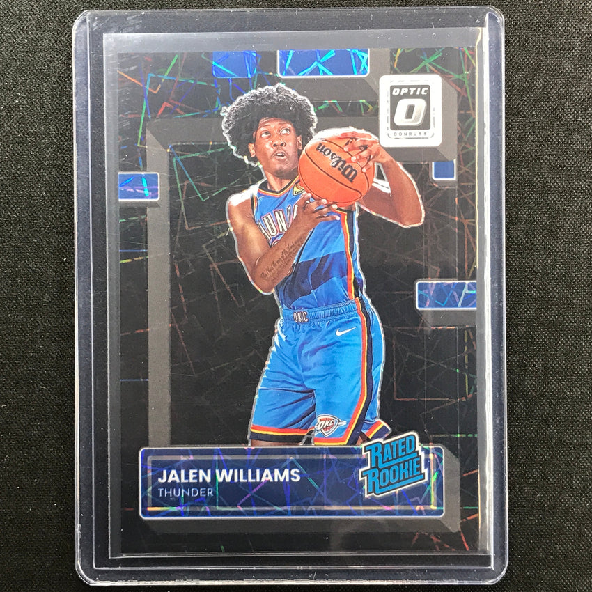 2022-23 Donruss Optic Jalen Williams Rated Rookie Black Velocity 14/39