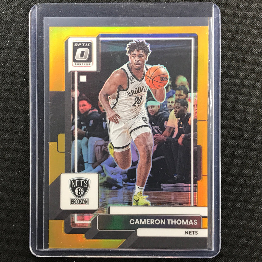 2022-23 Donruss Optic Cameron Thomas Gold Prizm 8/10