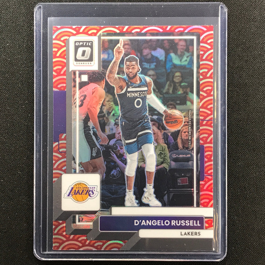 2022-23 Donruss Optic Dangelo Russell Photon Ssp No 57