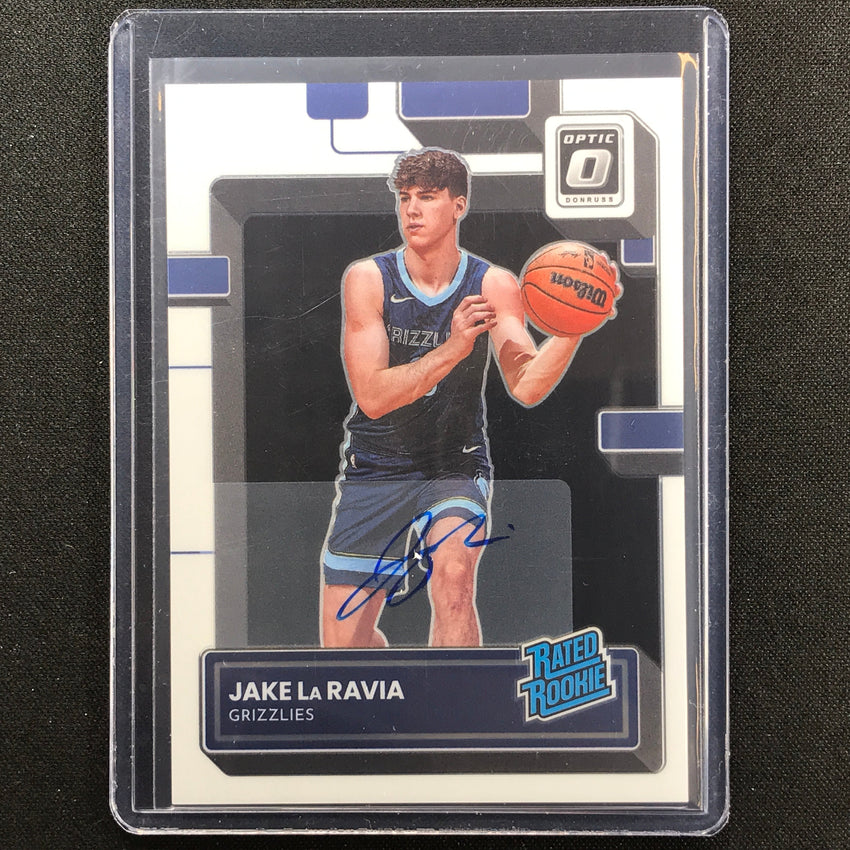 2022-23 Donruss Optic Jake Laravia Rated Rookie Signatures Auto Base No 216