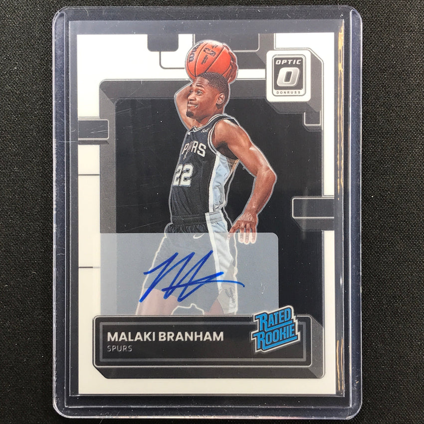 2022-23 Donruss Optic Malaki Branham Rated Rookie Signatures Auto Base No 222
