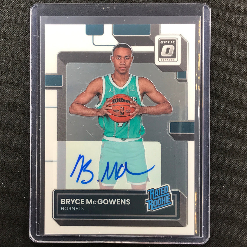 2022-23 Donruss Optic BRYCE MCGOWENS Rated Rookie Signatures Auto Base #239