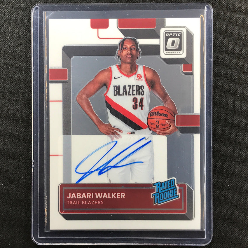 2022-23 Donruss Optic Jabari Walker Rated Rookie Signatures Auto Base No 242