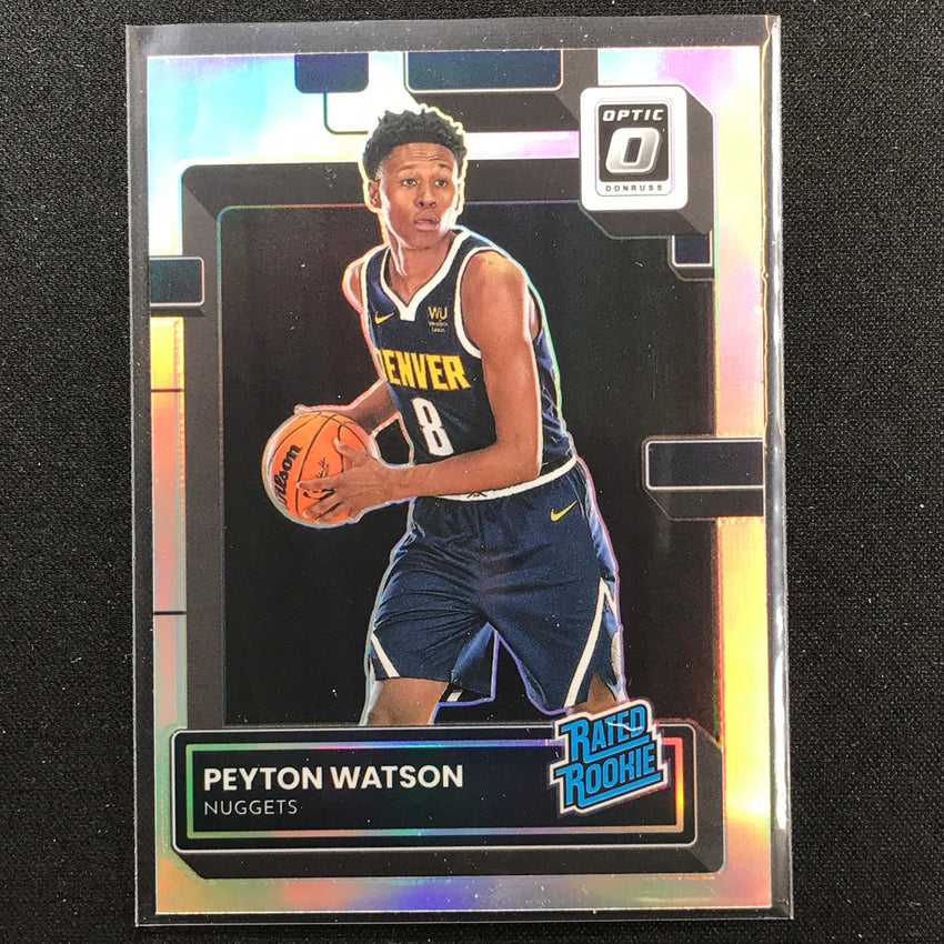 2022-23 Donruss Optic PEYTON WATSON Rated Rookie Holo Silver Prizm #223