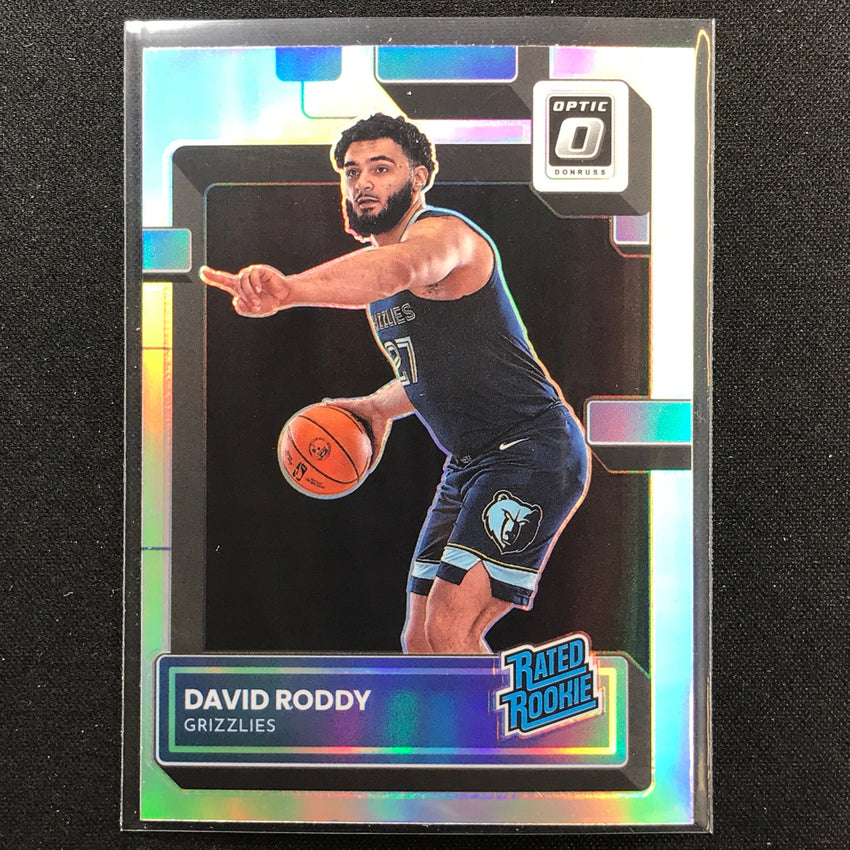 2022-23 Donruss Optic David Roddy Rated Rookie Holo Silver Prizm No 225