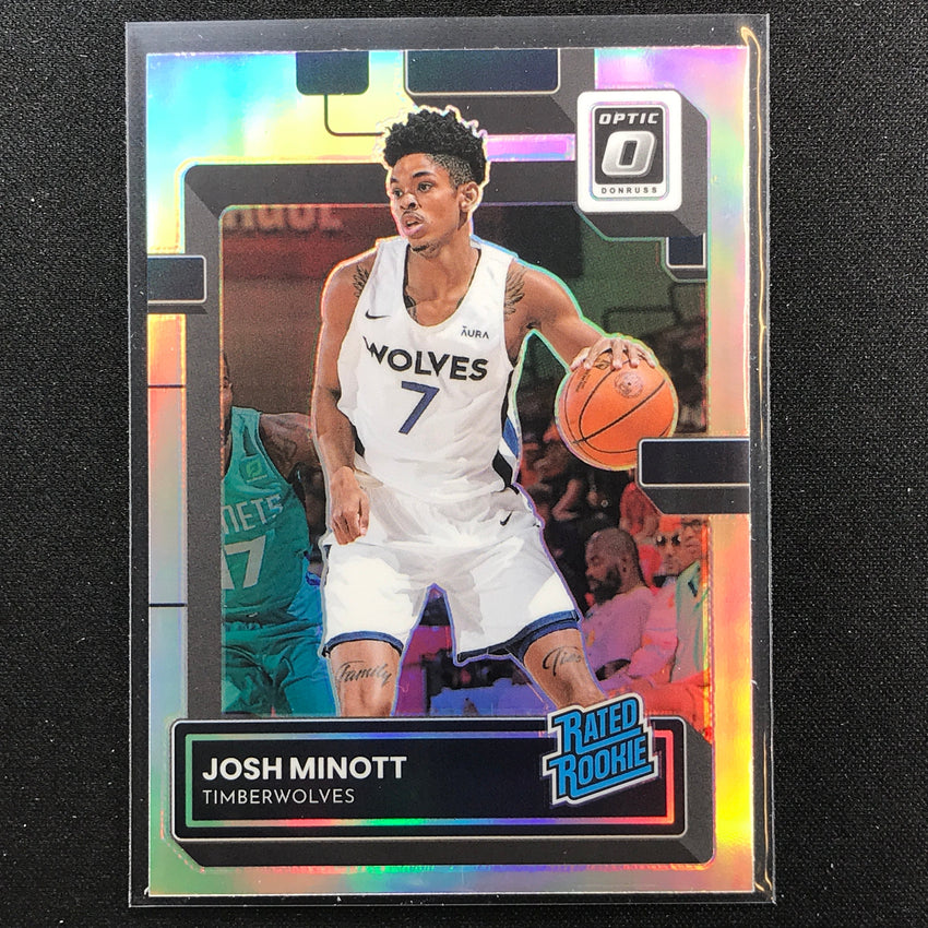 2022-23 Donruss Optic Josh Minott Rated Rookie Holo Silver Prizm No 244