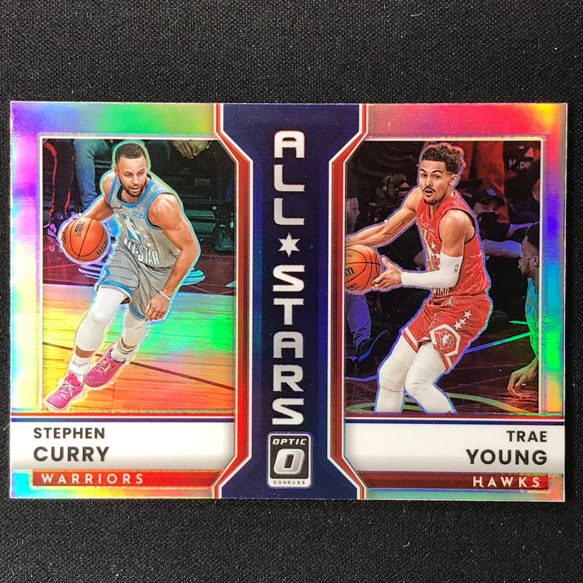 2022-23 Donruss Optic Stephen Curry Trae Young All-stars Holo Silver No 2