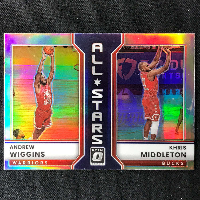 2022-23 Donruss Optic Andrew Wiggins Khris Middleton All-stars Holo Silver No 7
