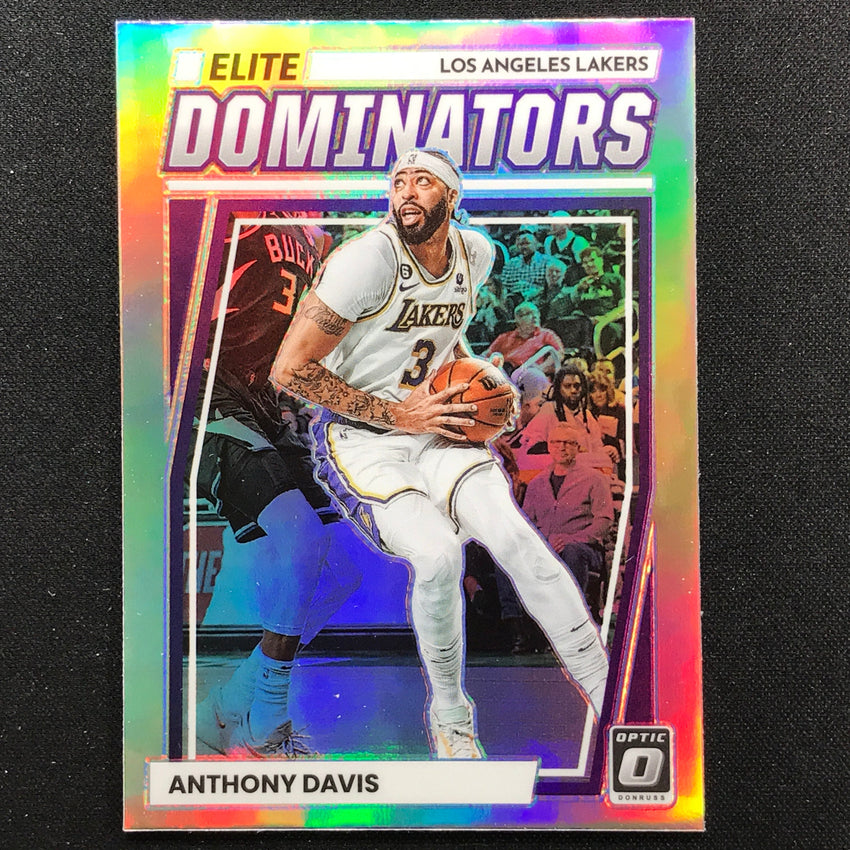 2022-23 Donruss Optic Anthony Davis Elite Dominators Holo Silver No 6