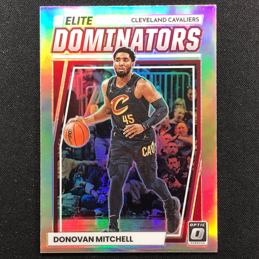 2022-23 Donruss Optic Donovan Mitchell Elite Dominators Holo Silver No 8