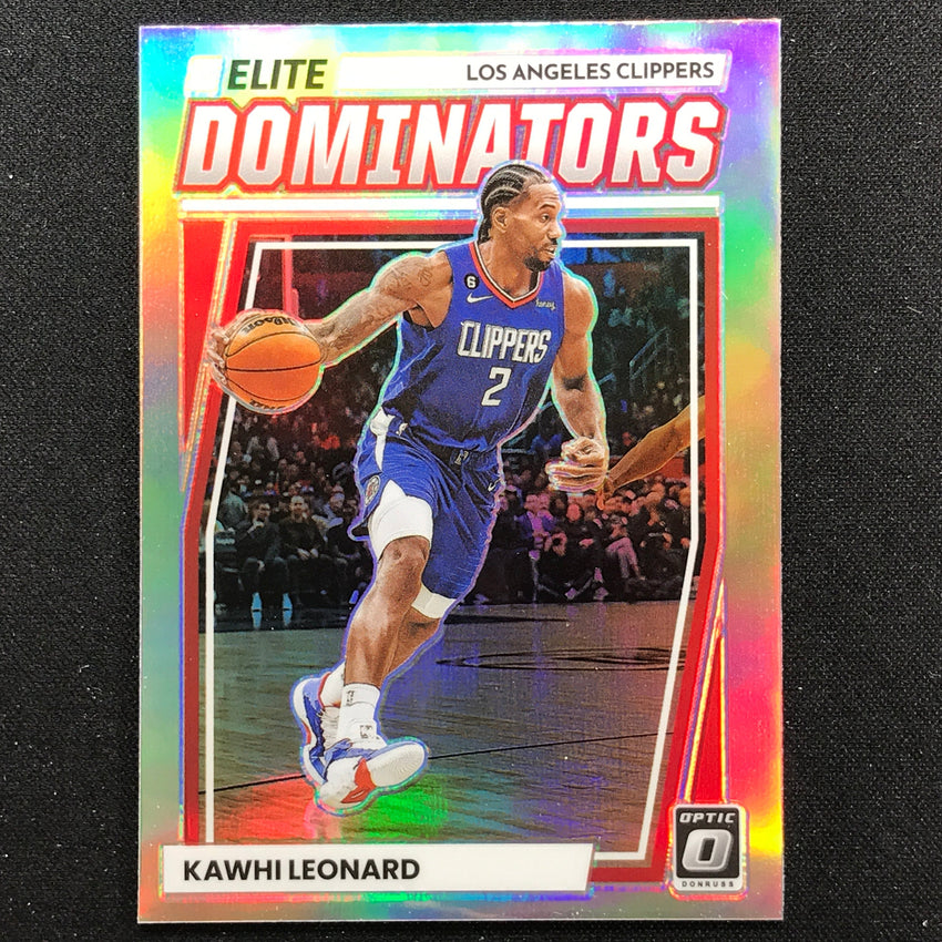 2022-23 Donruss Optic KAWHI LEONARD Elite Dominators Holo Silver #18