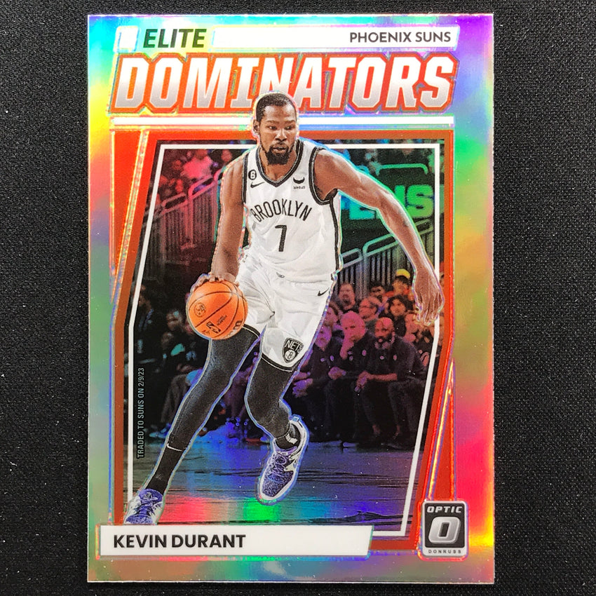 2022-23 Donruss Optic KEVIN DURANT Elite Dominators Holo Silver #25