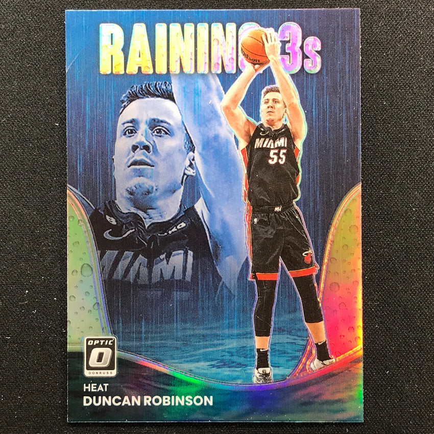 2022-23 Donruss Optic DUNCAN ROBINSON Raining 3s Holo Silver #11