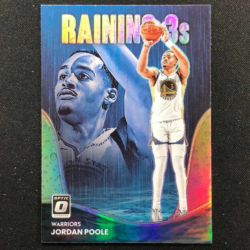 2022-23 Donruss Optic JORDAN POOLE Raining 3s Holo Silver #16