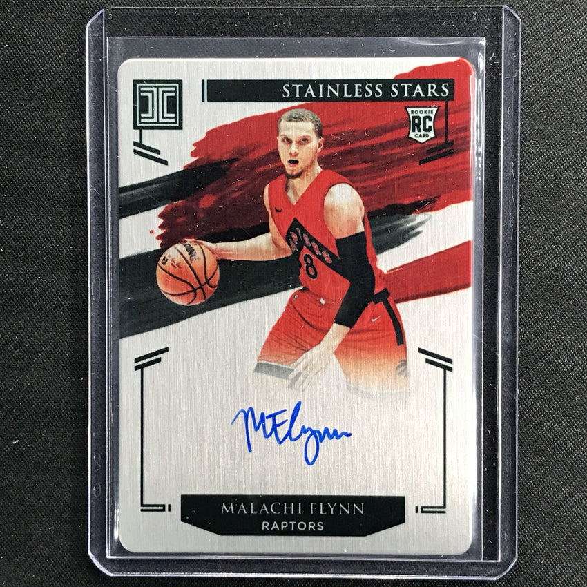 2020-21 Impeccable Malachi Flynn Stainless Stars Metal Rookie Auto 52/99
