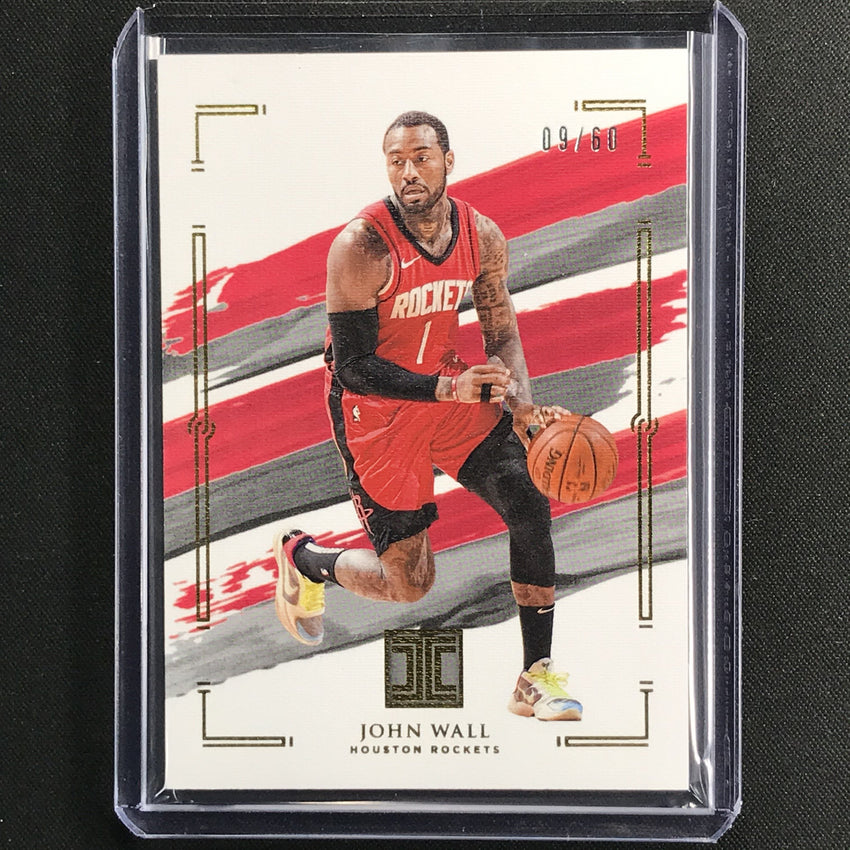 2020-21 Impeccable John Wall Base Gold 9/60