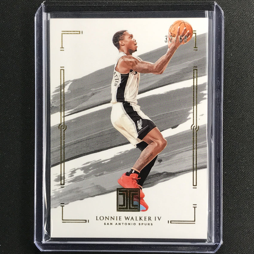 2020-21 Impeccable Lonnie Walker Base Gold 32/60
