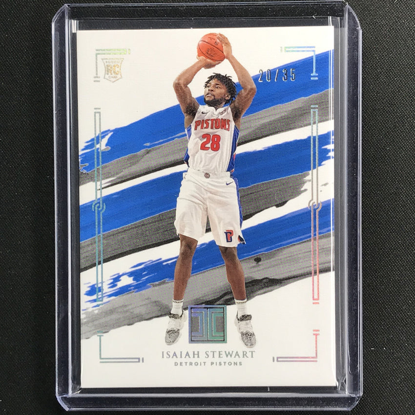 2020-21 Impeccable Isaiah Stewart Base Rookie Holo Silver 20/35