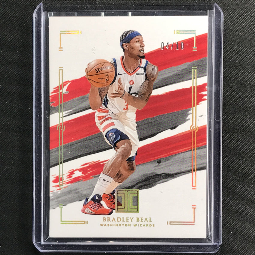 2020-21 Impeccable Bradley Beal Base Holo Gold 4/10