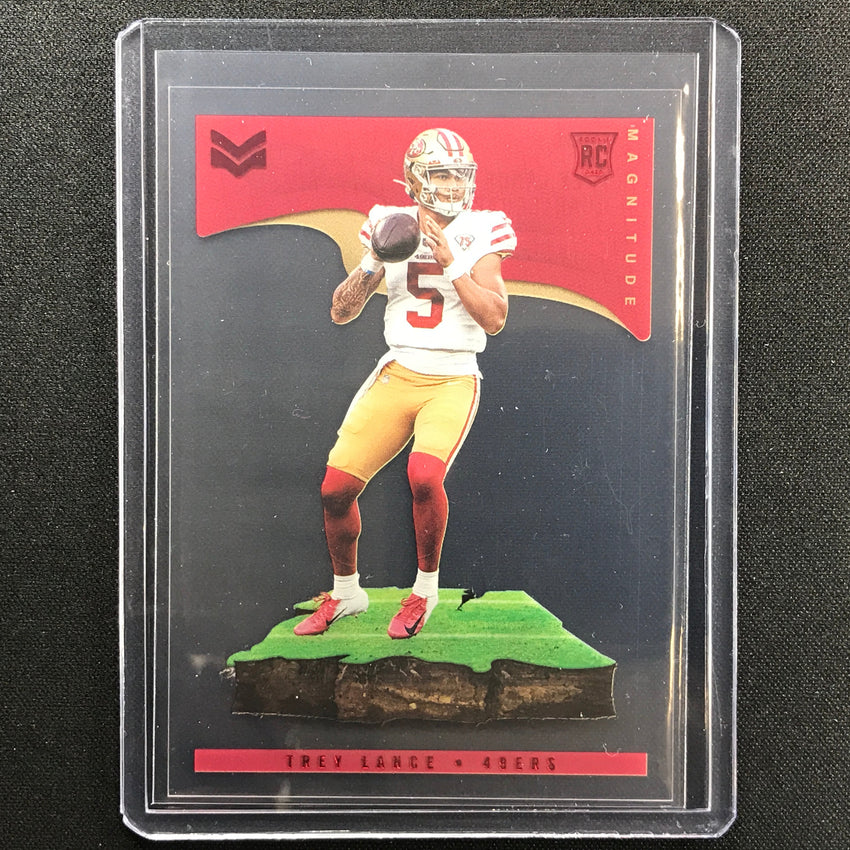2021 Chronicles Trey Lance Magnitude Rookie Red 19/199
