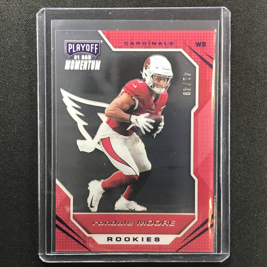 2021 Chronicles Rondale Moore Playoff Momentum Rookie Purple 41/49
