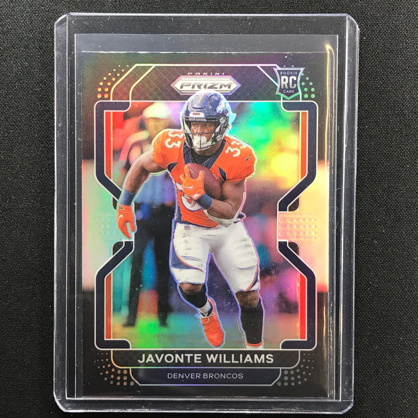 2021 Chronicles Javonte Williams Prizm Black Rookie Silver No 23