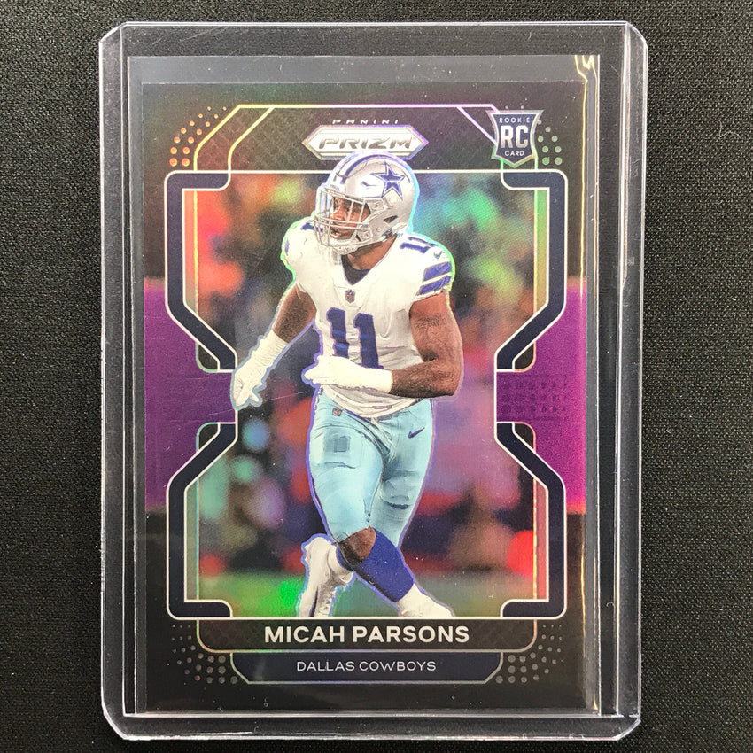 2021 Chronicles Micah Parsons Prizm Black Rookie Purple 104/199