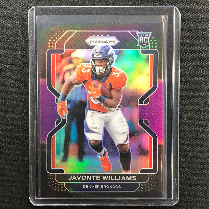 2021 Chronicles Javonte Williams Prizm Black Rookie Purple 158/199