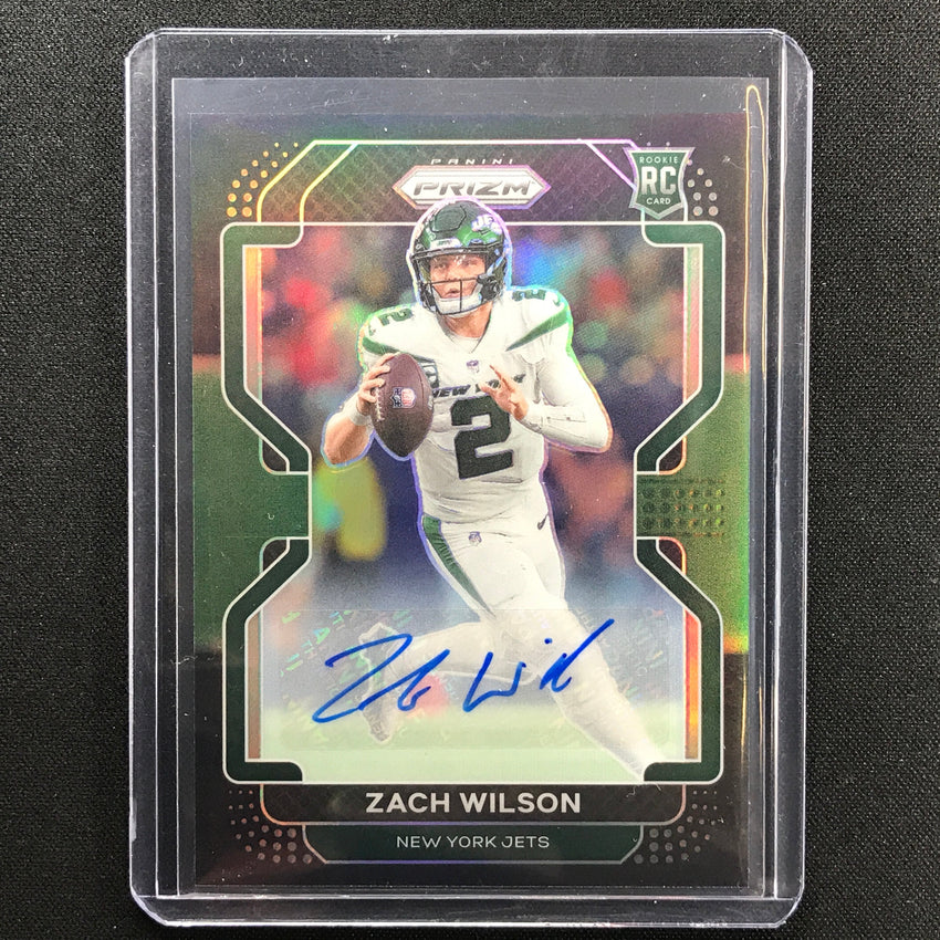 2021 Chronicles Zach Wilson Prizm Black Rookie Auto Green 40/49