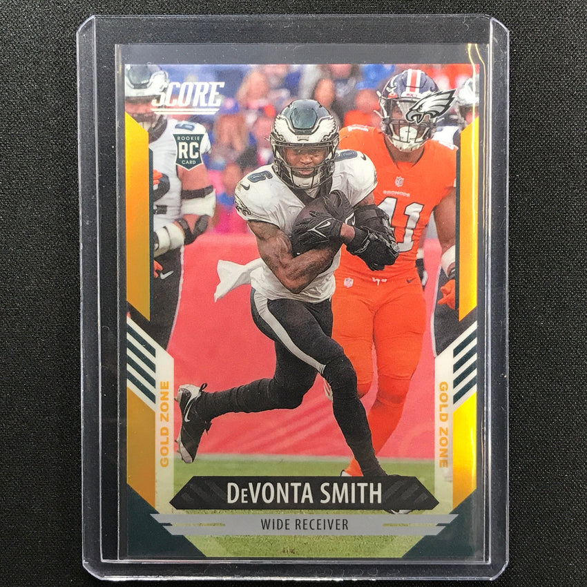 2021 Chronicles Devonta Smith Score Update Rookie Gold Zone 46/50