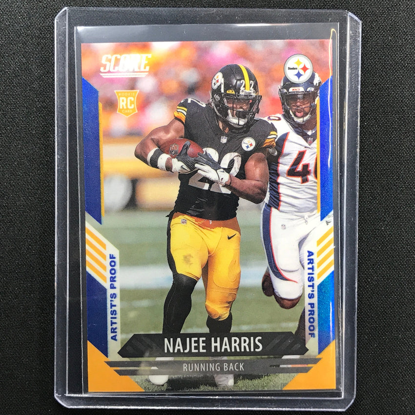 2021 Chronicles Najee Harris Score Update Rookie Artists Proof Blue 9/35