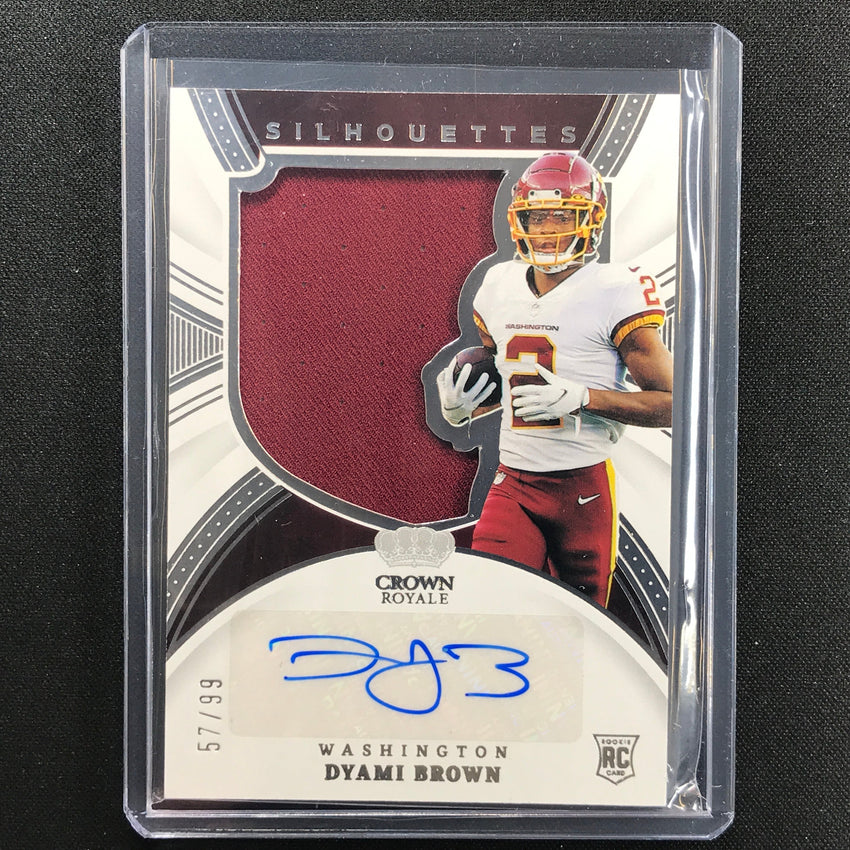 2021 Chronicles Dyami Brown Crown Royale Silhouettes Rookie Jersey Auto 57/99