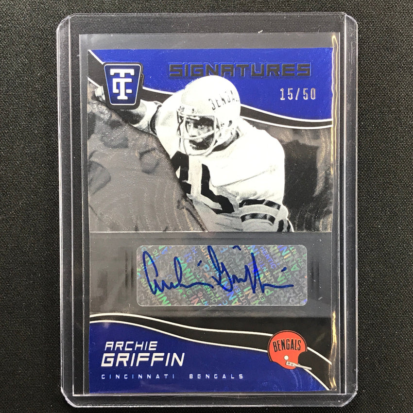 2021 Chronicles Archie Griffin Totally Certified Signatures Auto Blue 15/50