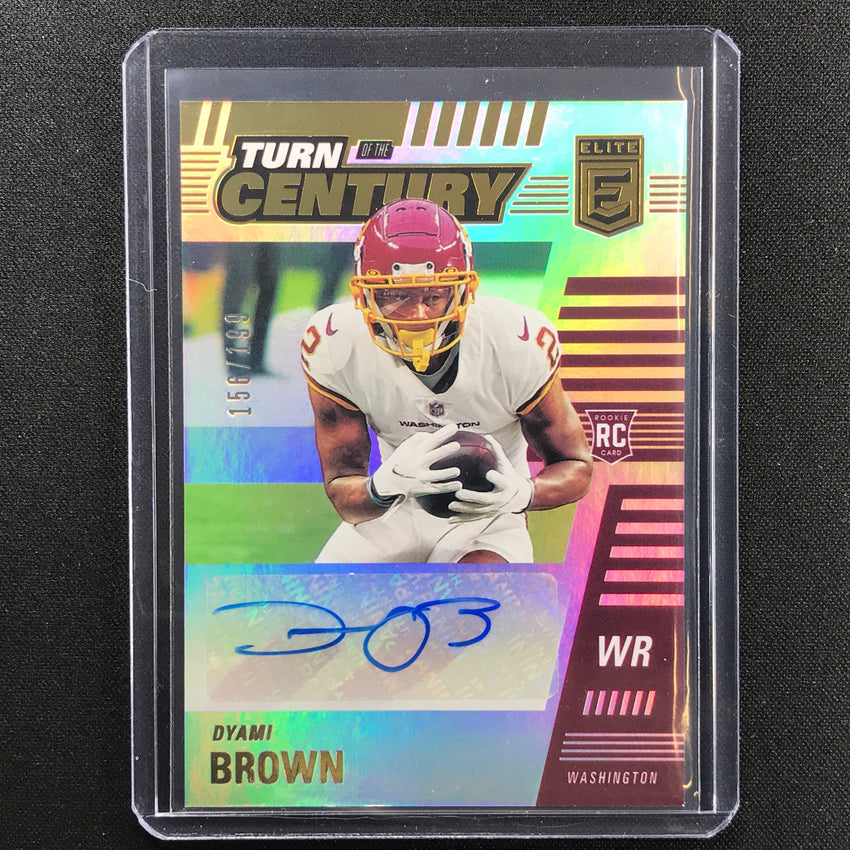 2021 Chronicles Dyami Brown Elite Turn Of The Century Rookie Auto 156/199