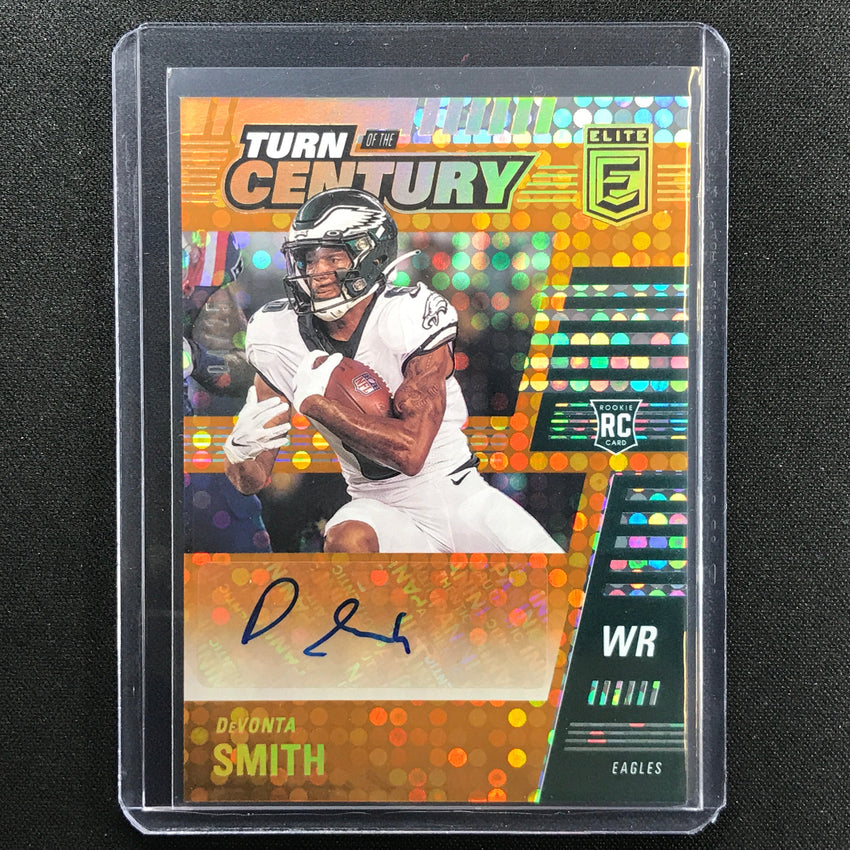 2021 Chronicles Devonta Smith Elite Turn Of The Century Rookie Auto Orange 4/25