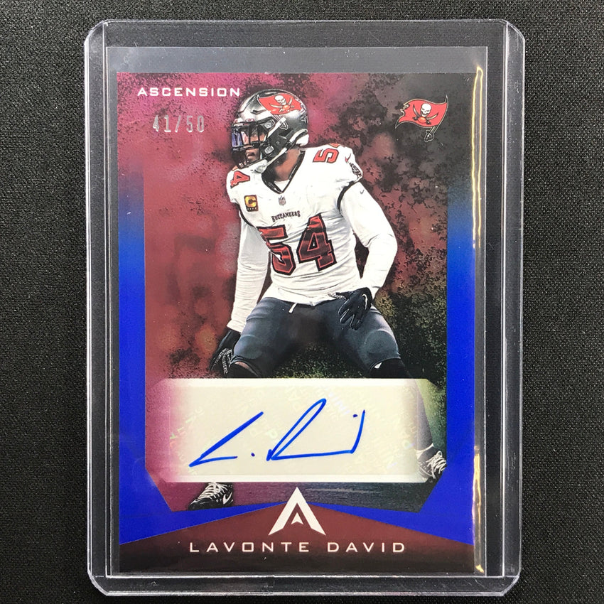 2021 Chronicles Lavonte David Ascension Auto Blue 41/50