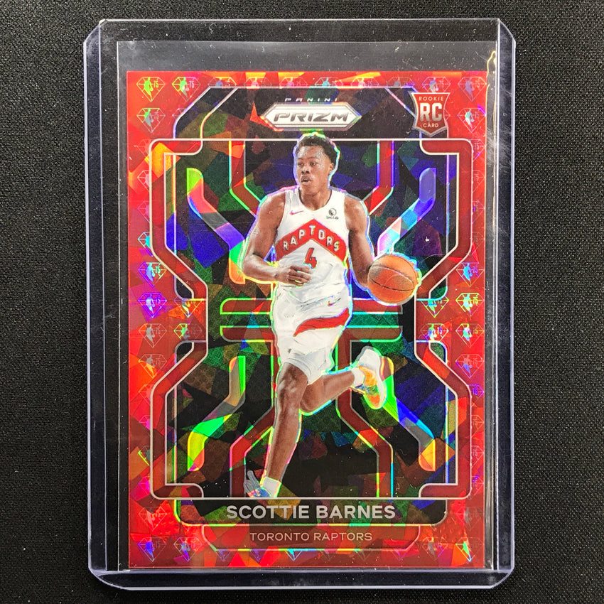 2021-22 Prizm Scottie Barnes Rookie Nba 75th Diamond Cracked Ice 61/75