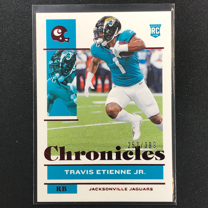 2021 Chronicles Travis Etienne Jr. Rookie Chronicles Base Set Red 252/399