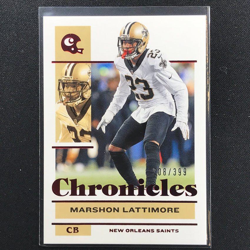 2021 Chronicles Marshon Lattimore Chronicles Base Set Red 208/399