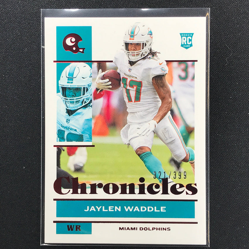 2021 Chronicles Jaylen Waddle Rookie Chronicles Base Set Red 321/399
