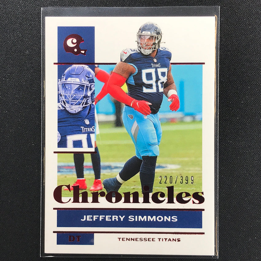 2021 Chronicles Jeffery Simmons Chronicles Base Set Red 220/399