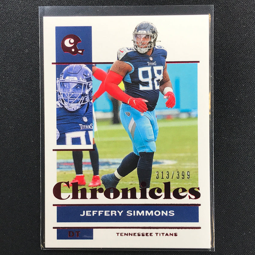 2021 Chronicles Jeffery Simmons Chronicles Base Set Red 313/399